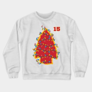 Chiefs Christmas. Mahomes 15 Lovers and Fans Crewneck Sweatshirt